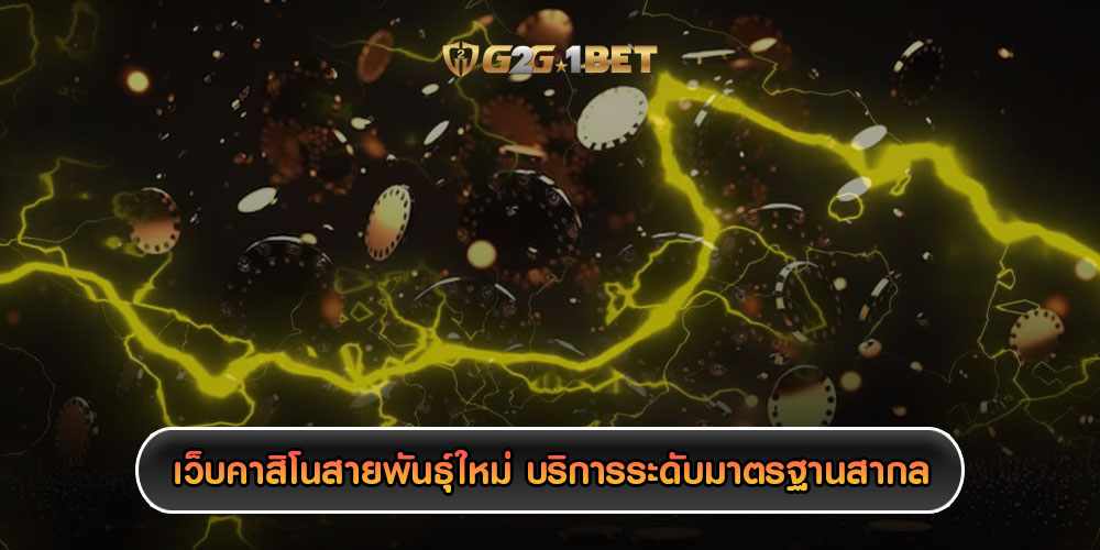 เว็บคาสิโนสายพันธุ์ใหม่ บริการระดับมาตรฐานสากล